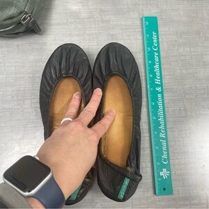 Tieks Black Leather Women's Flats
